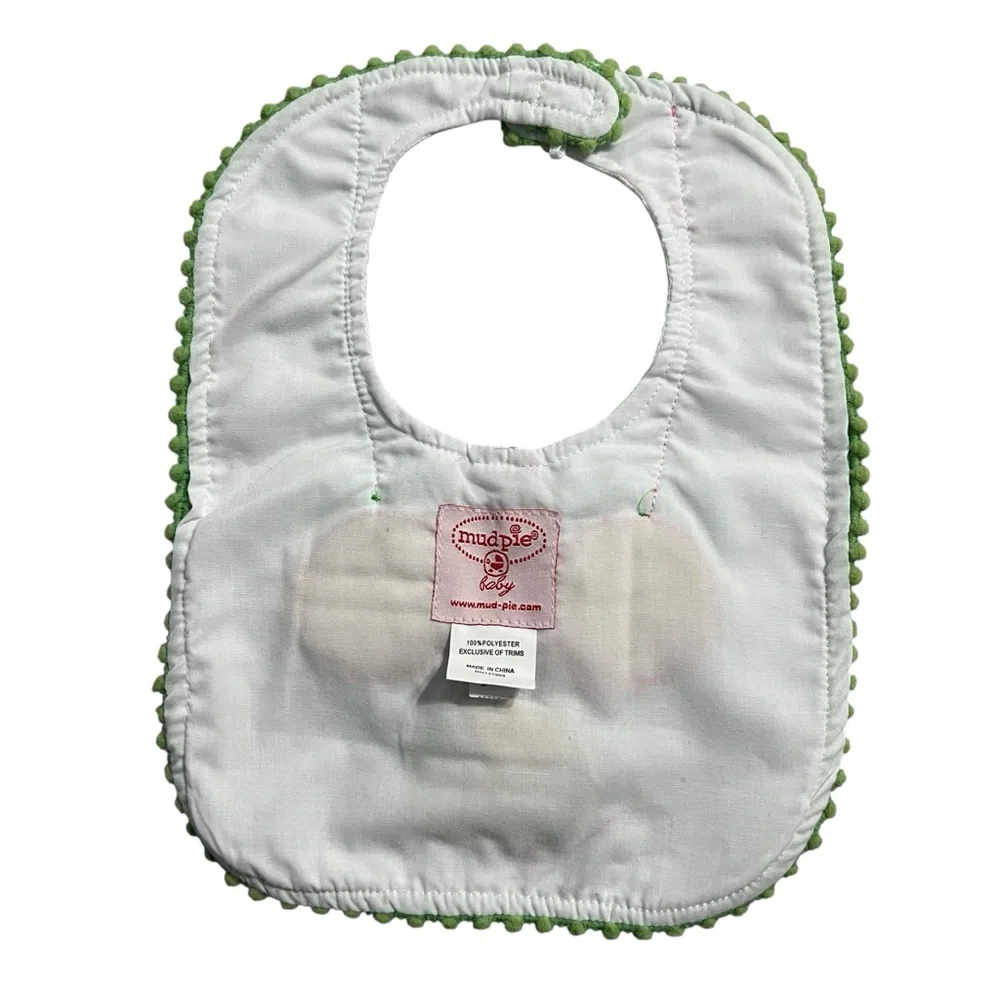 Mud Pie Baby Christmas Holiday Ornaments Appliqué Bib